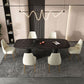 Metal Modern Rectangle Dining Table Sintered Stone Table for Kitchen and Dining Room Clearhalo ' dining_table' 'Dining Tables & Seating' 'Dining Tables' 'furn' 'furn_dining_table' 'Furniture' 'furniture_dining_table' 'Kitchen & Dining Furniture' 'kitchen&dining_furn' 'kitchen' 'kitchen_dining_table' 1200x1200_1cfd9a02-f80a-4886-a586-381523c6b87f