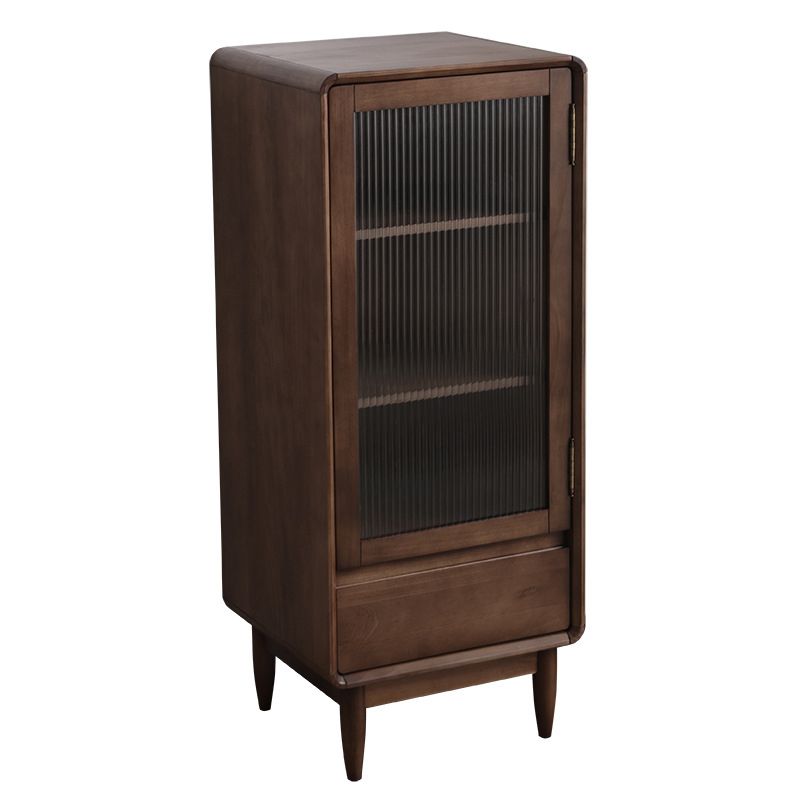 15.75" W Glass 1 - Door and 1 - Drawer Accent Chest, Dover Wood Chest Clearhalo 'Cabinets & Chests' 'cabinets_chests' 'furn' 'furn_cabinets_chests' 'Furniture' 'Living Room Furniture' 1200x1200_1cfe824f-4dd6-4be0-9afc-00607bc81070