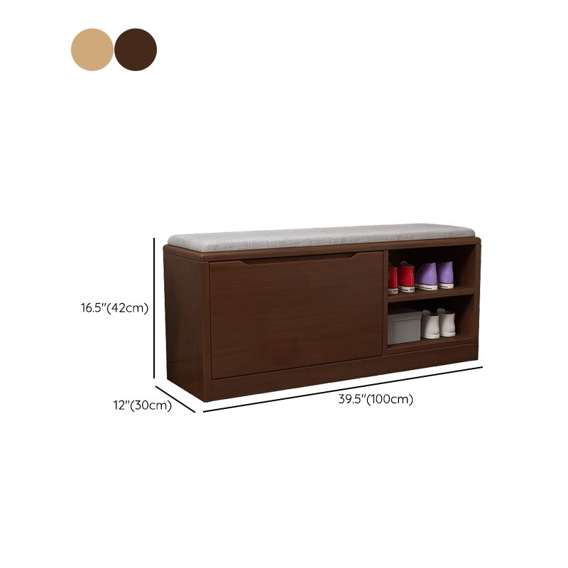 Mid-Century Modern Seating Bench Rectangle 12" W Shoe Storage Entryway and Bedroom Bench Clearhalo 'Benches' 'Chairs & Seating' 'furn' 'furn_benches' 'Furniture' 'Living Room Furniture' 1200x1200_1cfef500-ebd8-45ea-9d95-1a21588ff19e