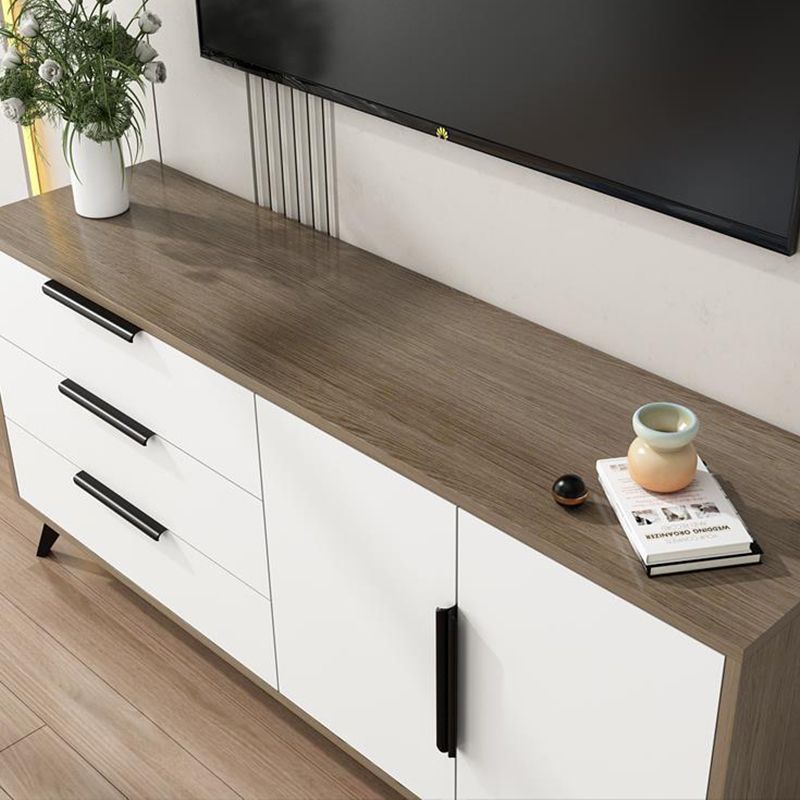 MODERNO MEDIA TV in legno Stand 16 "W x 27,5" H Stand TV di archiviazione chiuso con mobile