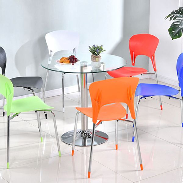 Round GlassTransparent Dining Table Simplicity Pedestal Table for Dining Room Clearhalo ' dining_table' 'Dining Tables & Seating' 'Dining Tables' 'furn' 'furn_dining_table' 'Furniture' 'furniture_dining_table' 'Kitchen & Dining Furniture' 'kitchen&dining_furn' 'kitchen' 'kitchen_dining_table' 1200x1200_1d013a1d-5884-4fe0-8af7-a74407f5ae34