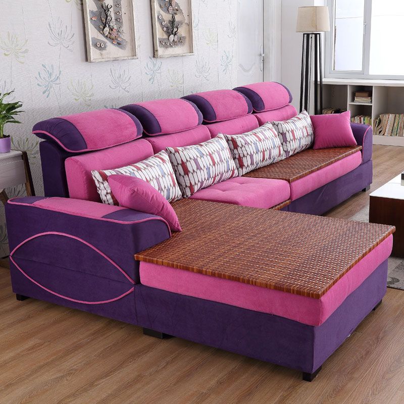 Farmhouse Removable Cushions Sectionals 35.43"High Pillow Top Arm Sofa with Chaise Clearhalo 'furn' 'furn_sectionals' 'Furniture' 'furniture_sectionals' 'Living Room Furniture' 'Sectionals' 1200x1200_1d023423-6030-4eb5-abfe-9373ea3c5e6c