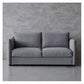Contemporary Sleeper Sofa Fabric White Square Arms Pillow Back Upholstered Sofa Bed