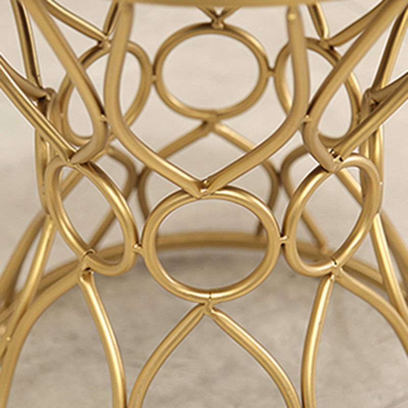 Glam Velvet Ottoman Plain Round Metal Frame Foot Stool Ottoman Clearhalo 'furn' 'furn_ottomans_poufs' 'Furniture' 'Living Room Furniture' 'Ottomans & Poufs' 'ottomans_poufs' 1200x1200_1d04c71d-c8a8-4c13-ac8c-4d5a402ad27d