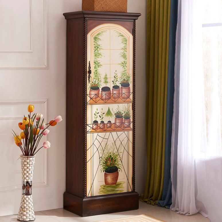 家の伝統的なマット仕上げキャビネット用のバーチウッドストレージキャビネット付き衣服棒付き