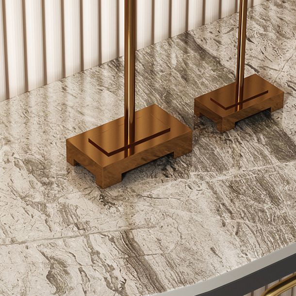 Tavolino console mezza luna glam tavolo resistente alle macchie per la sala