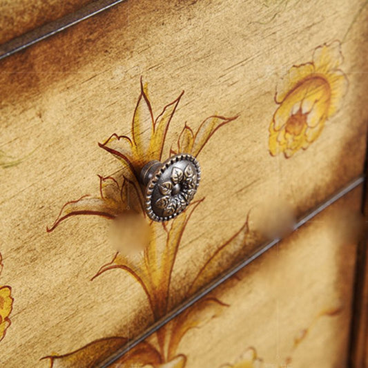 Traditional Storage Chest Manufactured Wood Storage Chest Dresser with 4 Drawers