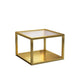 Minimalist Glass Top Coffee Table Round Open Shelf Cocktail Table Clearhalo 'Coffee & Accent Tables' 'Coffee Tables' 'coffee_tables' 'furn' 'furn_coffee_tables' 'Furniture' 'Living Room Furniture' 1200x1200_1d07c5db-919a-4c9c-b519-cdcb8521c7c5