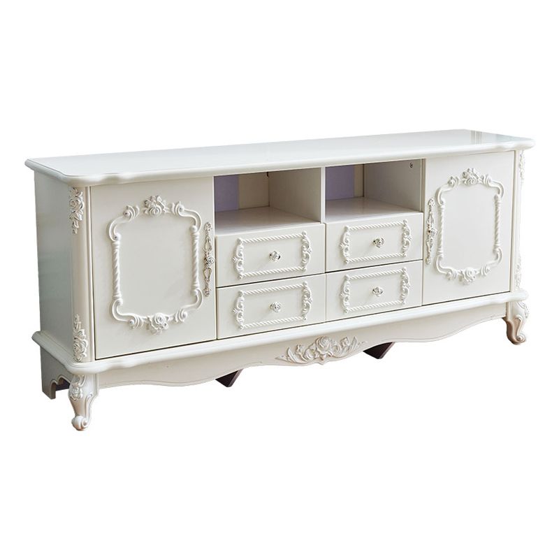 Gabinete de TV de almacenamiento de almacenamiento de madera rectangular de madera