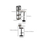 Modern 1/3 Pieces Bar Table Set Stone Counter Table with Rotatable Stools for Living Room Clearhalo 'Bar Furniture' 'furn' 'furn_home_bar_bar_sets' 'Furniture' 'Home Bars & Bar Sets' 'home_bar_bar_sets' 'Kitchen & Dining Furniture' 1200x1200_1d0d252e-7745-4301-920f-b17b94e40b33
