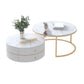 Round Nesting Coffee Table Set Frame Coffee Table with Storage Clearhalo 'Coffee & Accent Tables' 'Coffee Tables' 'coffee_tables' 'furn' 'furn_coffee_tables' 'Furniture' 'Living Room Furniture' 1200x1200_1d0e00ed-b7d3-4f53-92f9-538540c41bab