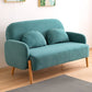 Scandinavian Loveseat with 2 Pillows and Square Arm for Apartment Clearhalo 'furn' 'furn_sofas' 'Furniture' 'furniture_sofas' 'Living Room Furniture' 'Sofa' 'sofas' 1200x1200_1d0f1404-f615-4d14-b141-d5a8cc313b6c