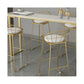 Stone Top Bar Counter Rectangle Contemporary Bar Counter with Sled Base Clearhalo 'Bar Furniture' 'Bar Tables' 'bar_tables' 'furn' 'furn_bar_tables' 'Furniture' 'furniture_bar_tables' 'Kitchen & Dining Furniture' 1200x1200_1d0f391f-89e5-4b4a-90e0-813051b0dc63