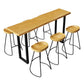 Rectangle Sled Base Solid Wood Bar Table for Kitchen Dining Room Clearhalo 'Bar Furniture' 'Bar Tables' 'bar_tables' 'furn' 'furn_bar_tables' 'Furniture' 'Kitchen & Dining Furniture' 1200x1200_1d0f8ff0-eafd-41d6-b0e9-69dec1f002d3
