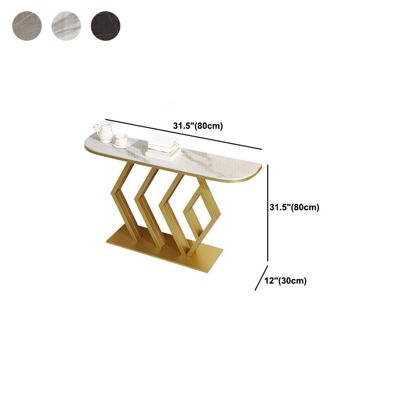 Tavolo da console mezza luna glam resistente al tavolo divano console per esterni