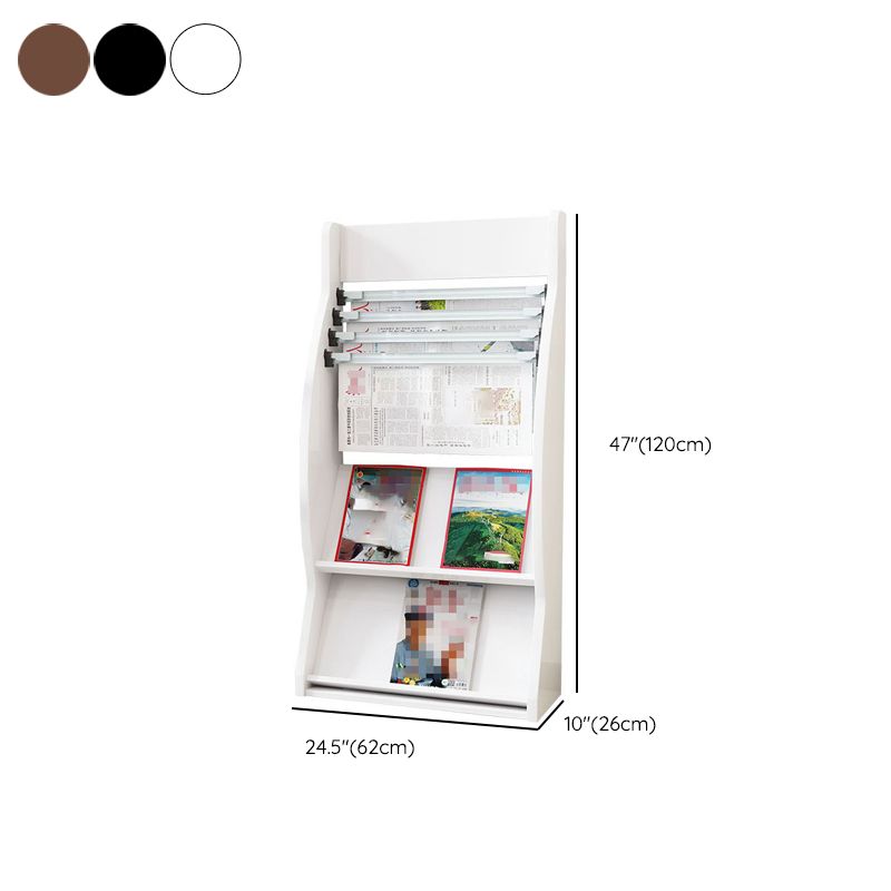Closed Back Contemporary Bookcase Engineered Wood Vertical Bookshelf with Shelves Clearhalo 'Bookcases' 'furn' 'furn_bookcases' 'Furniture' 'Office Furniture' 1200x1200_1d105ae3-9051-4eee-a6be-9c15960fd4a4