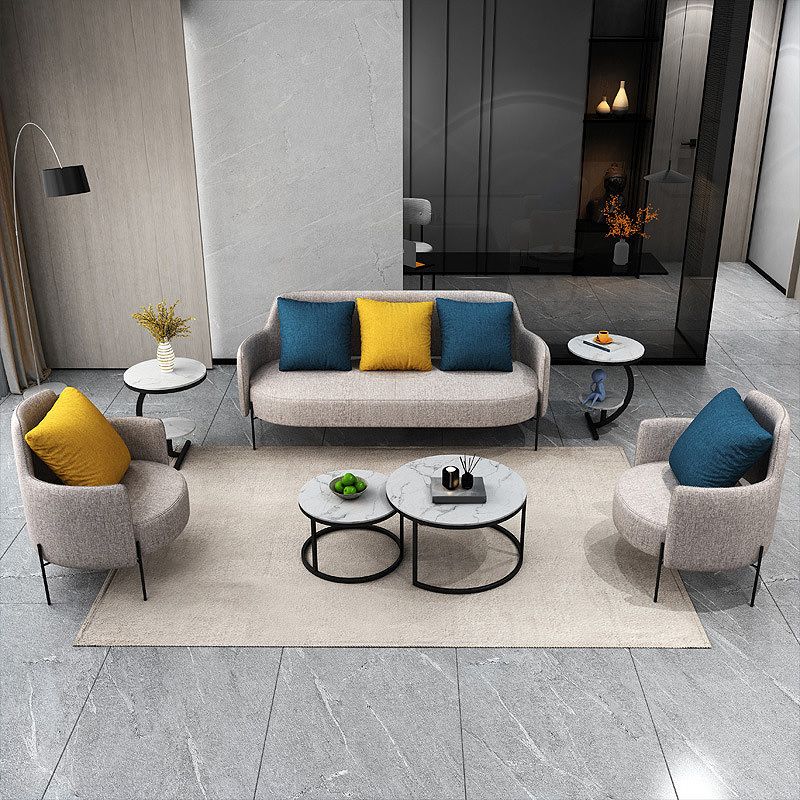 Canapé carré standard canapé contemporain de dossier serré