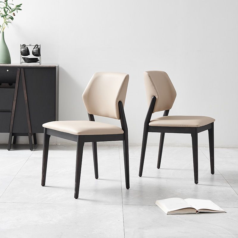 Sedia da cucina a sala da pranzo a gambe in legno massiccio sedia da pranzo