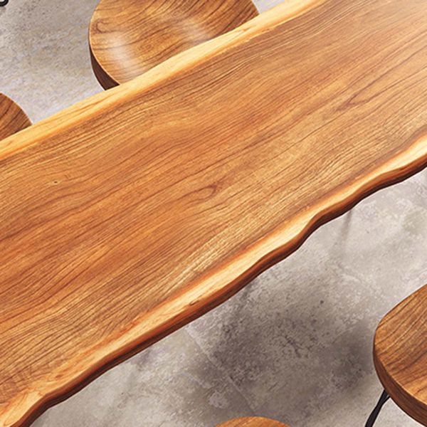 Glam Sled Counter Height Table Solid Wood and Metal Pub Height Dining Table Clearhalo 'Bar Furniture' 'Bar Tables' 'bar_tables' 'furn' 'furn_bar_tables' 'Furniture' 'Kitchen & Dining Furniture' 1200x1200_1d12eac0-1d4b-4a11-a825-64965f8dc1fe