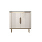 Gambe metalliche Sideboard bianca Tabella 35,4 "supporto a buffet alto con archiviazione