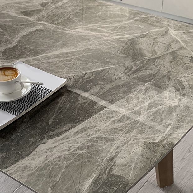 Rectangle 4 Legs Minimalist Table Three-Color Fixed Table of Sintered Stone Clearhalo ' dining_table' 'Dining Tables & Seating' 'Dining Tables' 'furn' 'furn_dining_table' 'Furniture' 'furniture_dining_table' 'Kitchen & Dining Furniture' 'kitchen&dining_furn' 'kitchen' 'kitchen_dining_table' 1200x1200_1d13eabb-2a4e-4d77-b6cd-b1310096a080