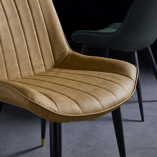 Contemporary Dining Chairs Armless Kitchen Side Chairs with Metal Legs Clearhalo ' kitchen&dining_furn' 'Dining Chairs' 'Dining Tables & Seating' 'dining_chair' 'furn' 'furn_dining_chair' 'Furniture' 'furniture_dining_chair' 'Kitchen & Dining Furniture' 'kitchen' 1200x1200_1d14842c-414e-4e46-a01f-6c0995701c1d