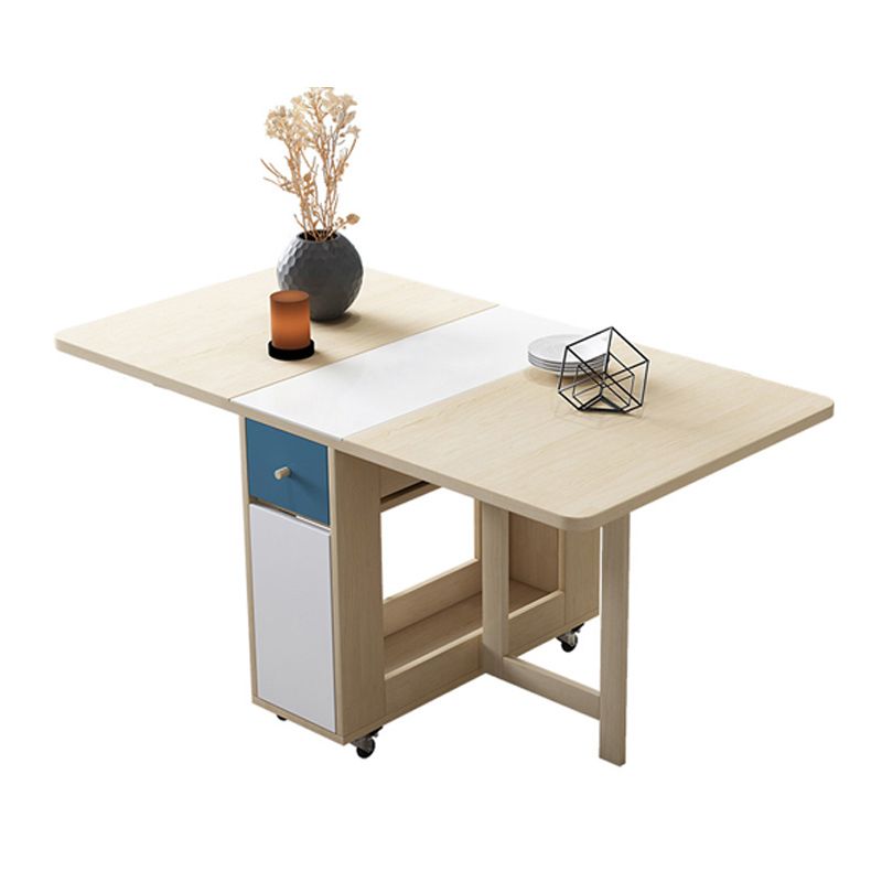 Rectangle Mid-Century Modern Dining Table Wood Base Table for Home Kitchen Dinner Clearhalo ' dining_table' 'Dining Tables & Seating' 'Dining Tables' 'furn' 'furn_dining_table' 'Furniture' 'furniture_dining_table' 'Kitchen & Dining Furniture' 'kitchen&dining_furn' 'kitchen' 'kitchen_dining_table' 1200x1200_1d14892b-ca04-4e82-a87c-cd87a2ebc24b