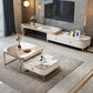Slate Coffee Table Glam Frame Nesting Coffee Table Set with Drawer Clearhalo 'Coffee & Accent Tables' 'Coffee Tables' 'coffee_tables' 'furn' 'furn_coffee_tables' 'Furniture' 'Living Room Furniture' 1200x1200_1d15f8af-608b-4e02-91e0-09c81d02ca01
