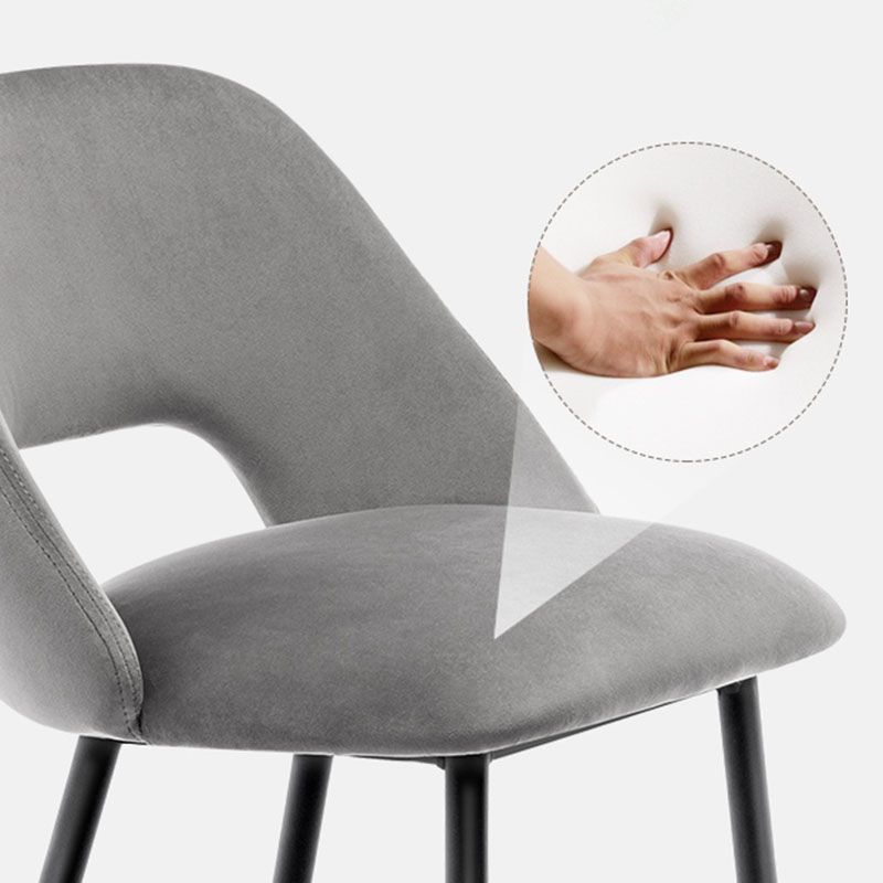 Contemporary Metal Upholstered Barstool Bristol Bar Stool with Low Back for Kitchen Clearhalo 'Bar Furniture' 'Bar Stools' 'bar_stools' 'furn' 'furn_bar_stools' 'furniture_bar_stools' 'Kitchen & Dining Furniture' 'kitchen&dining_furn' 'kitchen' 'kitchen_furn' Furniture' 1200x1200_1d18fda2-9bb3-40b5-b2ba-7f8f8c9193cd