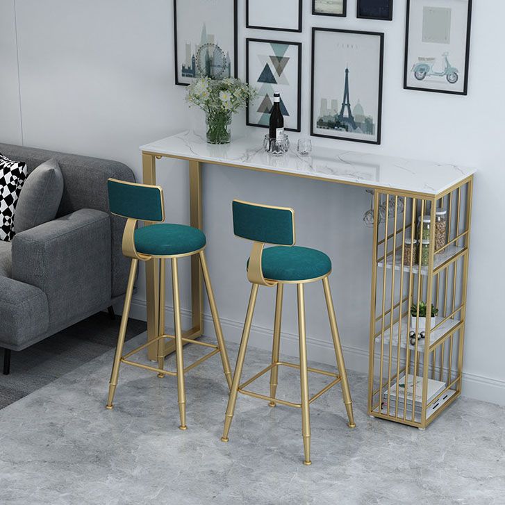 Glam Rectangle Bar Table Set 1/3/5 Pieces Faux Marble Counter Table Set for Dining Room Clearhalo 'Bar Furniture' 'furn' 'furn_home_bar_bar_sets' 'Furniture' 'Home Bars & Bar Sets' 'home_bar_bar_sets' 'Kitchen & Dining Furniture' 1200x1200_1d1ca2e6-b982-441f-a2d9-cfaef8549f5c