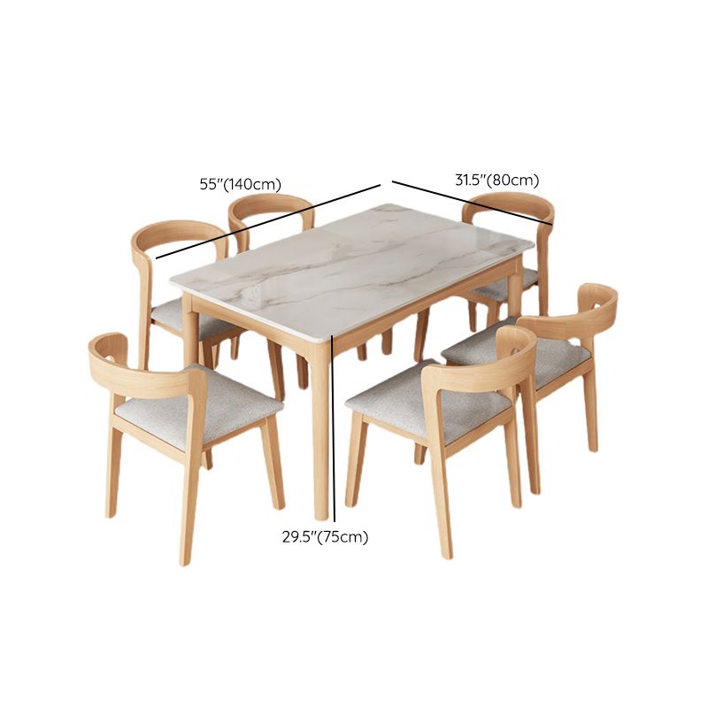 Simplicity Style Dining Site Table Rectangle Furniture for Home Clearhalo 'Dining Tables & Seating' 'Dining Tables' 'dining_table' 'furn' 'furn_dining_table' 'Furniture' 'Kitchen & Dining Furniture' 1200x1200_1d1ce5d8-a1a7-4d27-adb0-3cb6baaef0ac