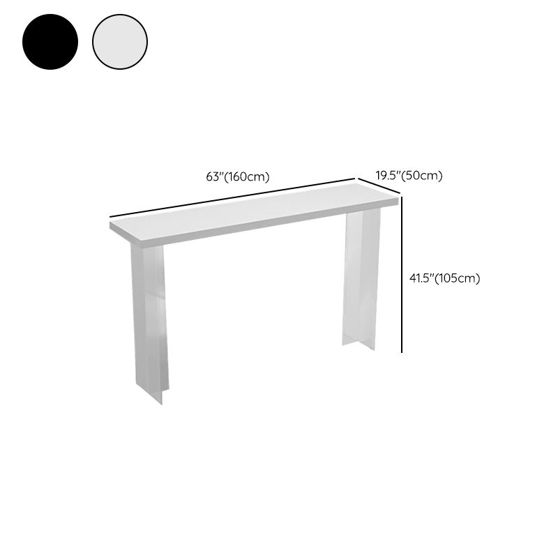 Contemporary Style 1/3/4 Pieces Stone Rectangular Bar Table Set for Indoor