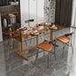 Solid Wood Trestle Dinette Table Tempered Glass Dining Table for Kitchen Home Clearhalo ' dining_table' 'Dining Tables & Seating' 'Dining Tables' 'Furniture' 'furniture_dining_table' 'Kitchen & Dining Furniture' 'kitchen&dining_furn' 'kitchen' 'kitchen_dining_table' 1200x1200_1d1ecb3f-f9ac-47da-9ec0-510df6952a61