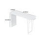Specialty Pub Table Contemporary Wood Bar Table in White for Indoor
