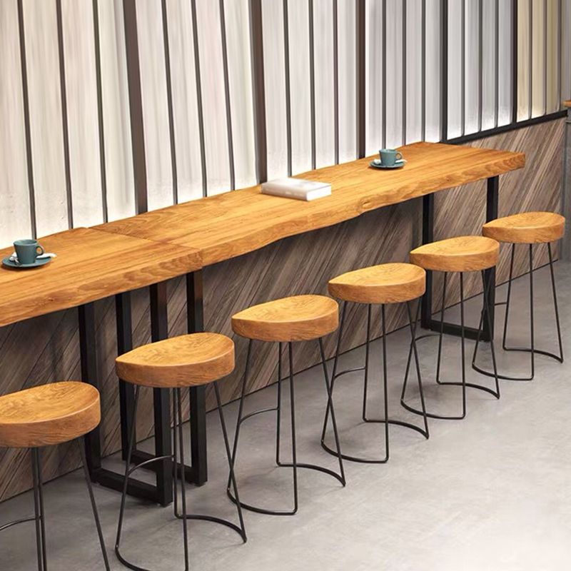 Modern 1/5 Pieces Bar Table Set Rectangle Wood Counter Table with High Stools for Balcony Clearhalo 'Bar Furniture' 'furn' 'furn_home_bar_bar_sets' 'Furniture' 'Home Bars & Bar Sets' 'home_bar_bar_sets' 'Kitchen & Dining Furniture' 1200x1200_1d23b610-f14e-4d4e-87b2-b4ce2e96704c
