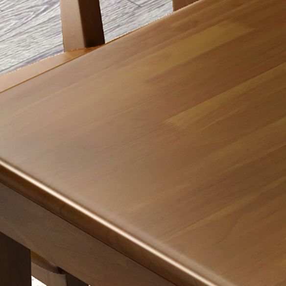 Minimalist Dining Room Set Rectangular Solid Wood Dining Table with Four-leg Clearhalo 'Dining Room Sets' 'Dining Tables & Seating' 'dining_room_set' 'furn' 'furn_dining_room_set' 'Furniture' 'furniture_dining_room_set' 'Kitchen & Dining Furniture' 'kitchen&dining_furn' 'kitchen' 1200x1200_1d24306a-c416-4916-b0ae-dba5d5c9c49d