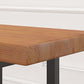 Table de comptoir rectangulaire en bois de style industriel, pour la maison