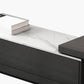Modern Stone TV Stand Sliding TV Console with Drawers, 71"L X 16"W