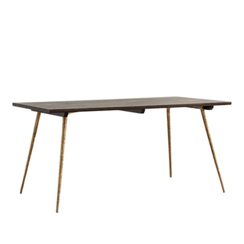 Juego de comedor industrial 1/5/6/7 PCS Mesa de comedor de madera maciza y sillas sin brazos