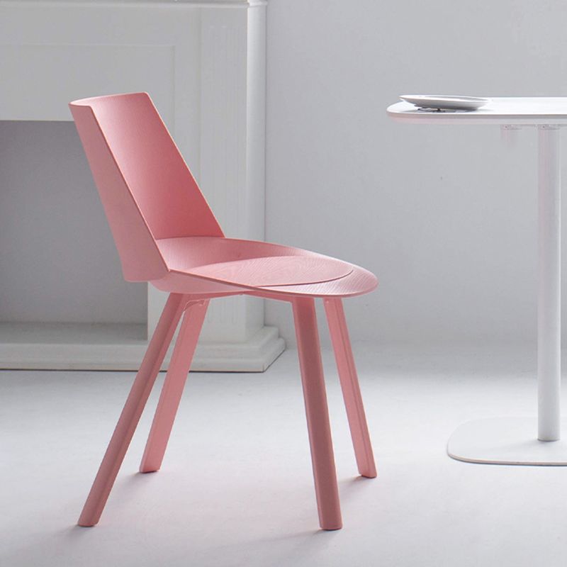 Contemporary Style Chair Dining Armless Chairs for Kitchen with Plastic Legs Clearhalo 'Dining Chairs' 'Dining Tables & Seating' 'dining_chair' 'furn' 'furn_dining_chair' 'Furniture' 'furniture_dining_chair' 'Kitchen & Dining Furniture' 1200x1200_1d274788-a0ad-400d-b2be-ae4776f3efc4