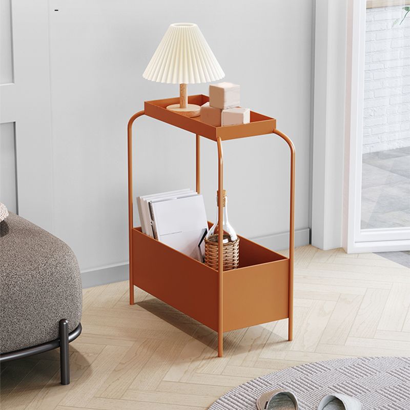 Mid-Century Rectangular Side Table 25.6" Tall 4 Legs End Table Clearhalo 'Coffee & Accent Tables' 'End & Side Tables' 'end_side_tables' 'furn' 'furn_end_side_tables' 'Furniture' 'Living Room Furniture' 1200x1200_1d283a36-1829-41be-853d-3e971bc0143f