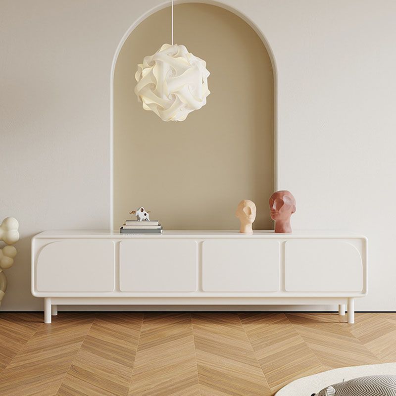 Scandinavische TV-mediaconsole Houten standaardconsole met deuren voor woonkamer