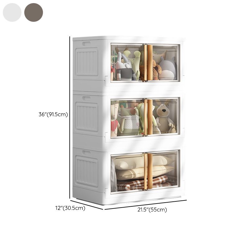 Eigentijdse niet-hangende Armoire plastic vrijstaande garderobe kast met deur