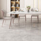 Metal Base Dining Table Tripod Stone Home Kitchen Dining Table Clearhalo 'Dining Tables & Seating' 'Dining Tables' 'dining_table' 'furn' 'furn_dining_table' 'Furniture' 'Kitchen & Dining Furniture' 1200x1200_1d2d0bc2-42f1-4b6e-8165-558b14c2aada