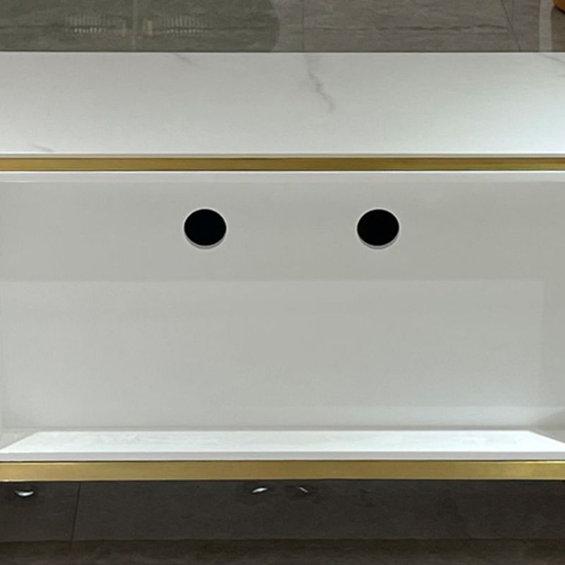 Glam Stone TV Console Enclosed Storage TV Media Stand for Living Room Clearhalo 'furn' 'furn_tv_stands_entertainment_centers' 'Furniture' 'Living Room Furniture' 'TV Stands & Entertainment Centers' 'TV Stands & Media Storage Furniture' 'tv_stands_entertainment_centers' 1200x1200_1d2d2811-f7f8-470d-bb83-119b3f430a28