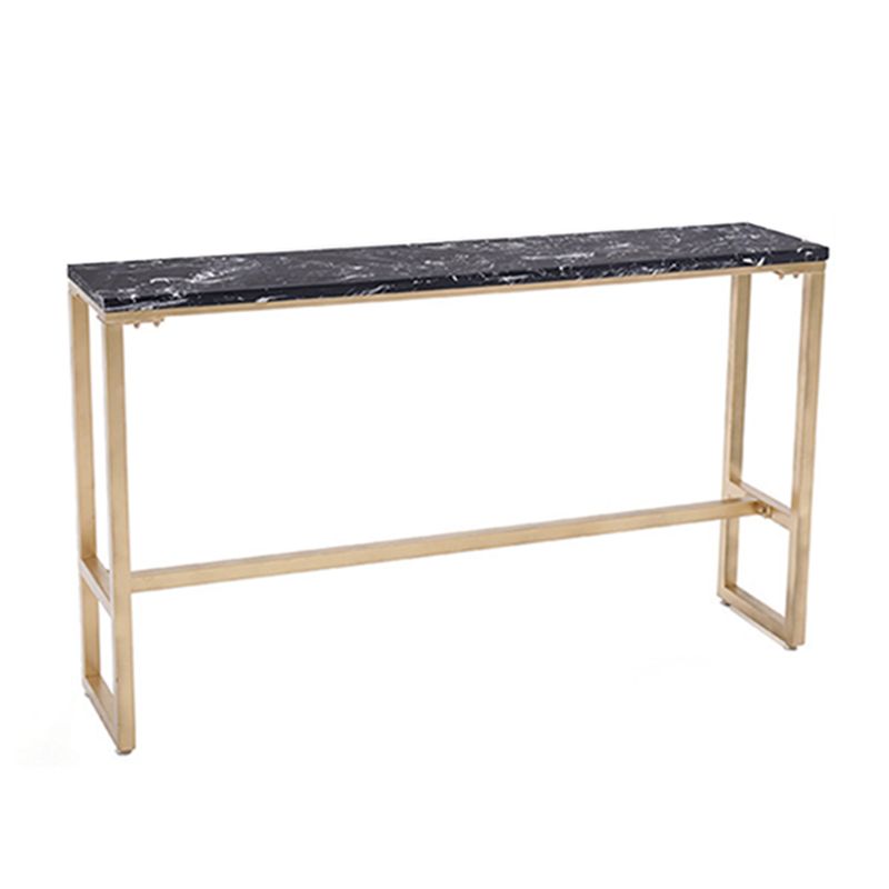 Glam Pub Table Solid Wood Bar Height Rectangle Bar Table for Breakroom Clearhalo 'Bar Furniture' 'Bar Tables' 'bar_tables' 'furn' 'furn_bar_tables' 'Furniture' 'Kitchen & Dining Furniture' 1200x1200_1d2e7616-7ae7-4a3d-a8d8-ae06ba272c51