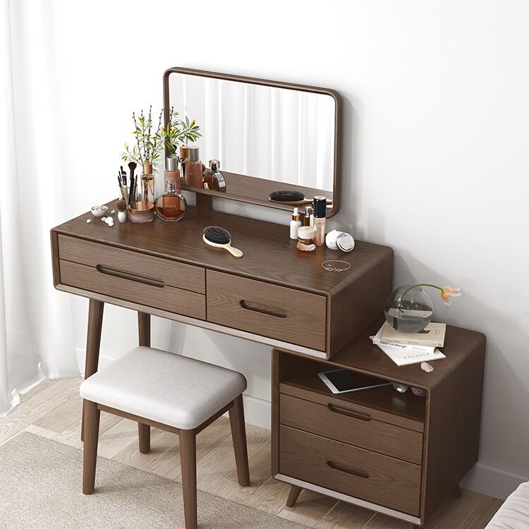 Trucco in legno massiccio vanity da scrivania per il trucco vanity set di vanity con cassetto