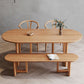 Pine Solid Wood Dining Room Collection Natural Base Modern Dining Site Table