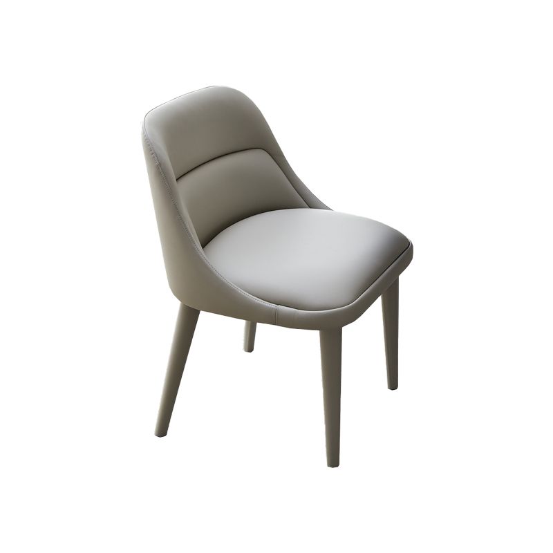 Dining Room Upholstered Parsons Chair Faux Leather Dining Chair Clearhalo 'Dining Chairs' 'Dining Tables & Seating' 'dining_chair' 'furn' 'furn_dining_chair' 'Furniture' 'Kitchen & Dining Furniture' 1200x1200_1d314052-1ff9-4c1c-bdbc-c10f326df4ce