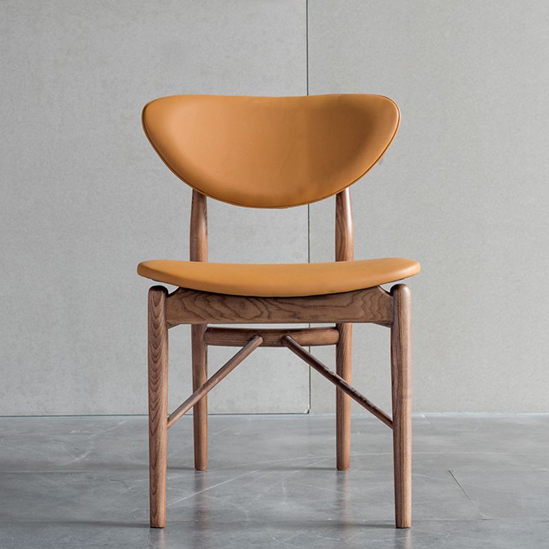 Brown Open Back Contemporary Armless Dining Room Chair for Kitchen Clearhalo 'Dining Chairs' 'Dining Tables & Seating' 'dining_chair' 'furn' 'furn_dining_chair' 'Furniture' 'Kitchen & Dining Furniture' 1200x1200_1d31e7c5-43c3-49e2-ac44-6849d44755f6